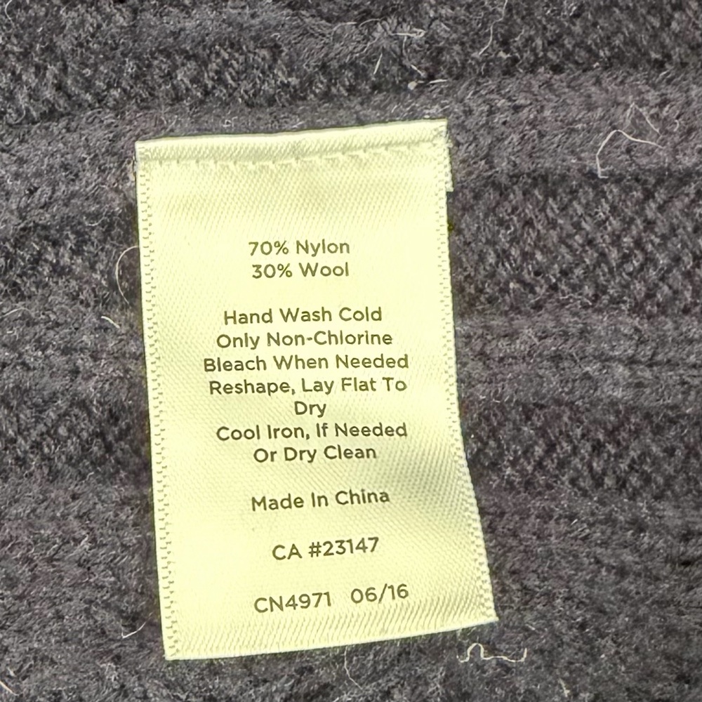 Talbots Blue Cable Knit Poncho‎ Cape Shawl Sleeve Sweater Cotton Small - Picture 8 of 9